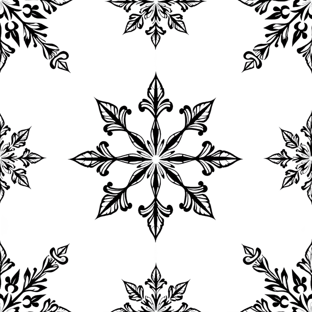 Free transparent PNG: Vintage Folk Snowflake Pattern PNG Clipart  Ideal for Holiday Crafts  Decor