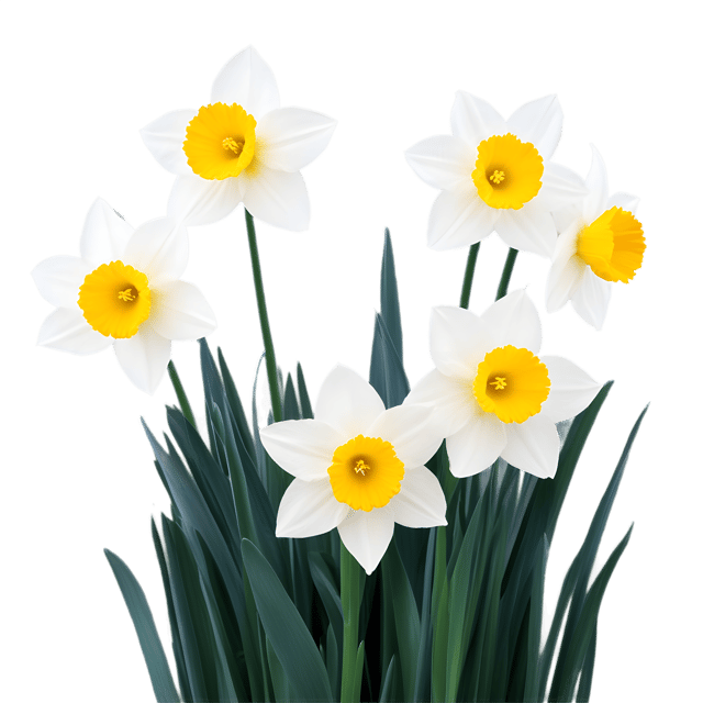 Free transparent PNG: Bright Daffodils PNG with Transparent Background for Spring and Meadow Themes