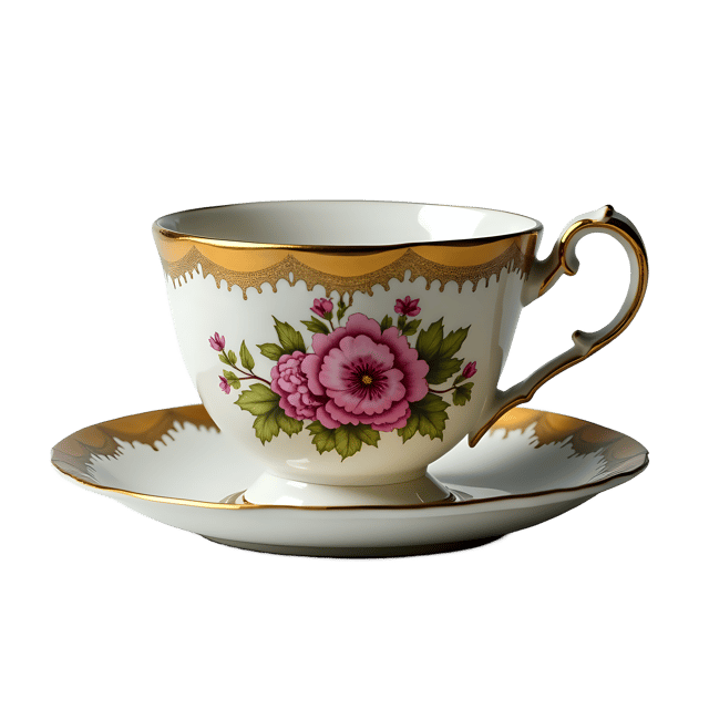 Free transparent PNG: Hand-painted Tea Cup PNG Clipart  Perfect for Home Decor and Craft Projects