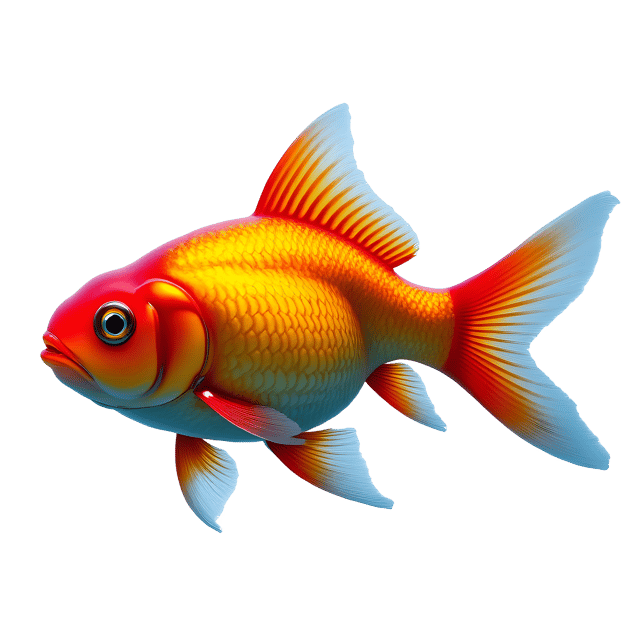 Free transparent PNG: Shiny Goldfish PNG with Transparent Background for Ocean and Water Themes