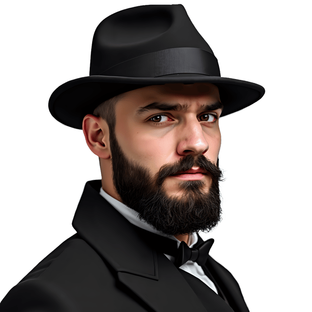 Free transparent PNG: Bearded Hipster Portrait PNG Clipart  Perfect for Artistic Creations and Designs