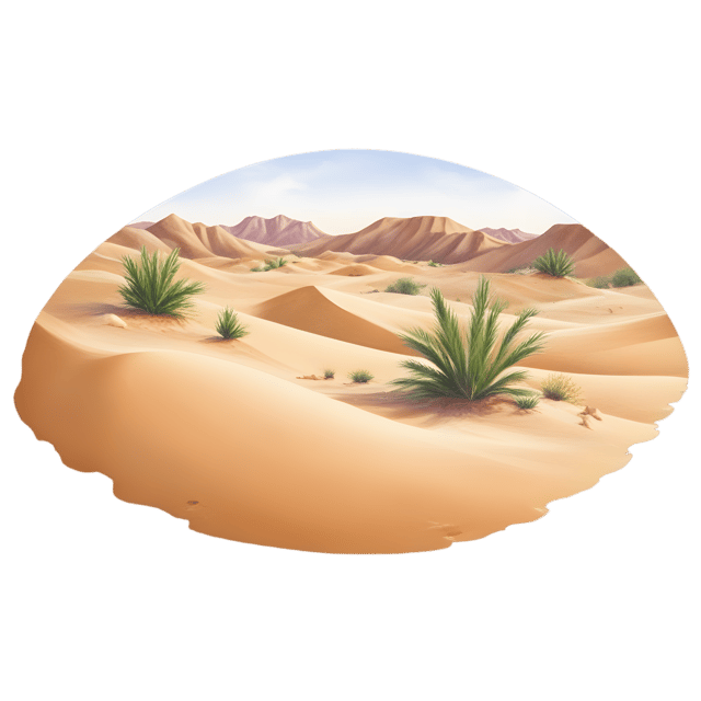 Free transparent PNG: Desert Oasis with Transparent Background PNG