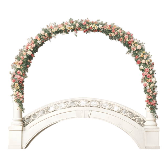Free transparent PNG: Floral Arch Bridge Transparent Background PNG Design