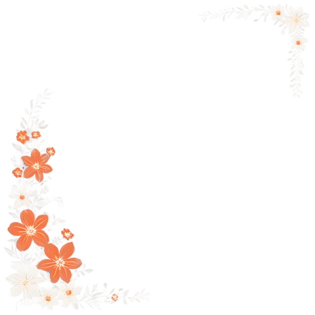 Free transparent PNG: Floral Stationery PNG with Transparent Background for Design Projects