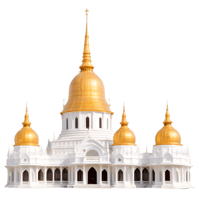 Free transparent PNG: Golden Domes and Pillars Transparent Background Grand Palace PNG