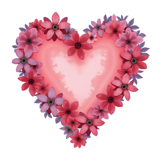 Free transparent PNG: Blank Floral Heart  Free Love Clipart, downloadable png