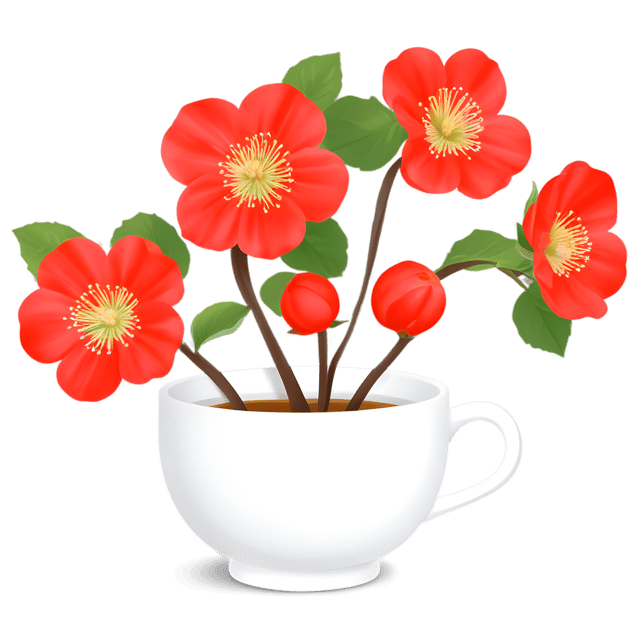 Free transparent PNG: Flowering Quince PNG with Transparent Background for Botanical and Decorative Use