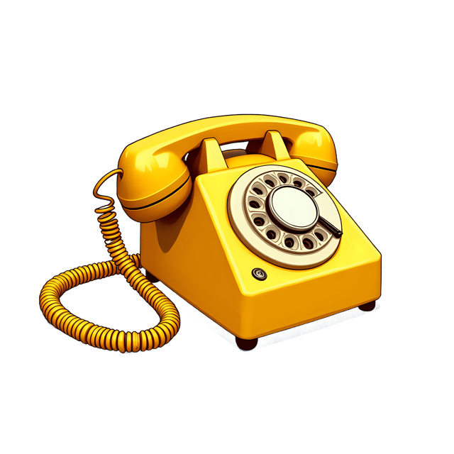 Free transparent PNG: Vintage Yellow Telephone  Retro Clipart, free transparent png download