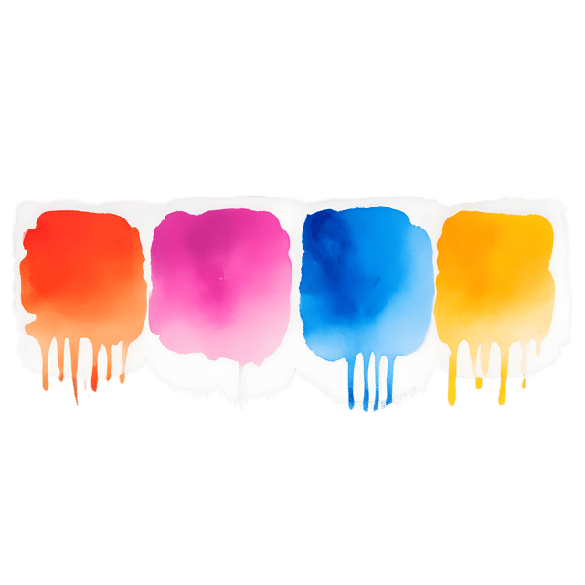 Free transparent PNG: Abstract Painting with Dramatic Brushstrokes in Vibrant Hues on Transparent Background