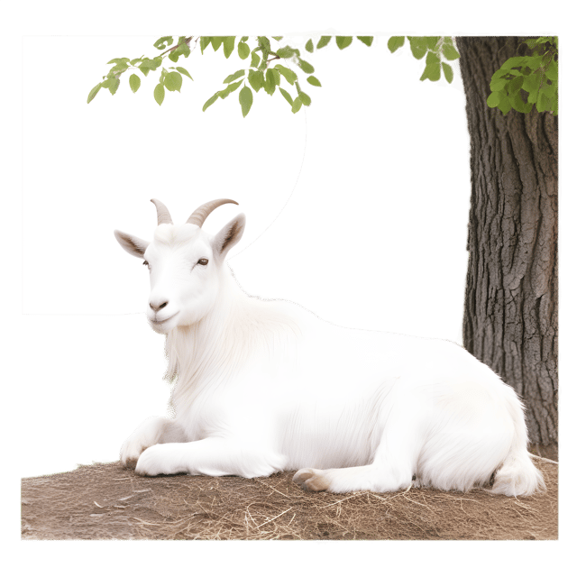 Free transparent PNG: Serene Goat PNG with Transparent Background for Art and Design