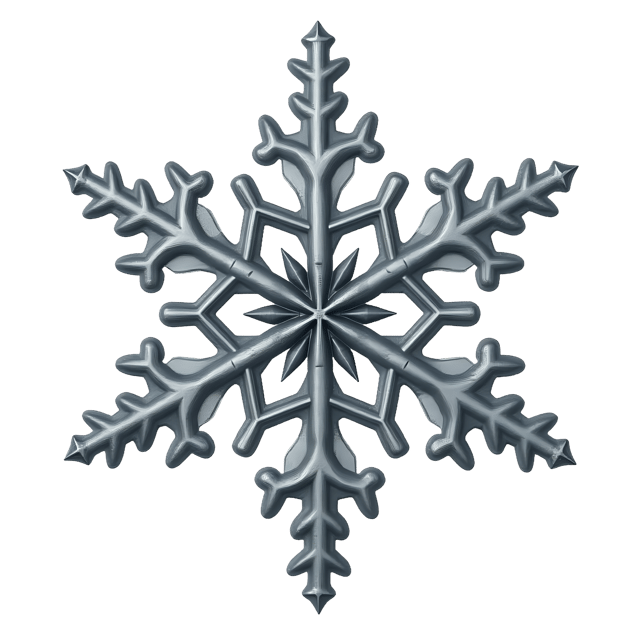 Free transparent PNG: Snowflake Shaped Ornament  Antique Silver Style Clipart, free downloadable png