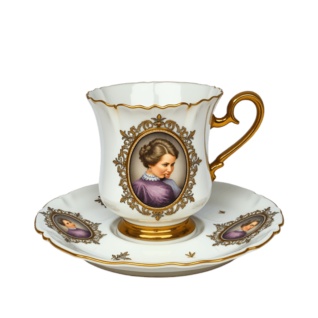 Free transparent PNG: Porcelain Cameo Tea Cup  Antique Collectible Clipart, free downloadable png