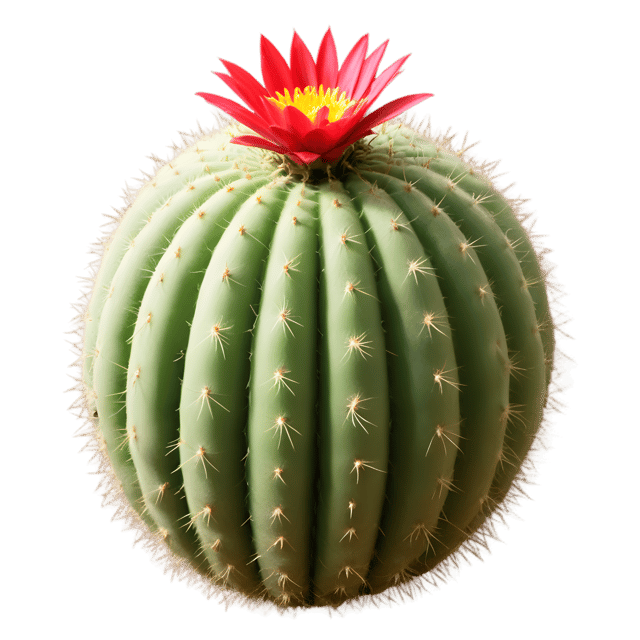 Free transparent PNG: Stenocactus Cactus PNG Transparent Background for Botanical Art and Design