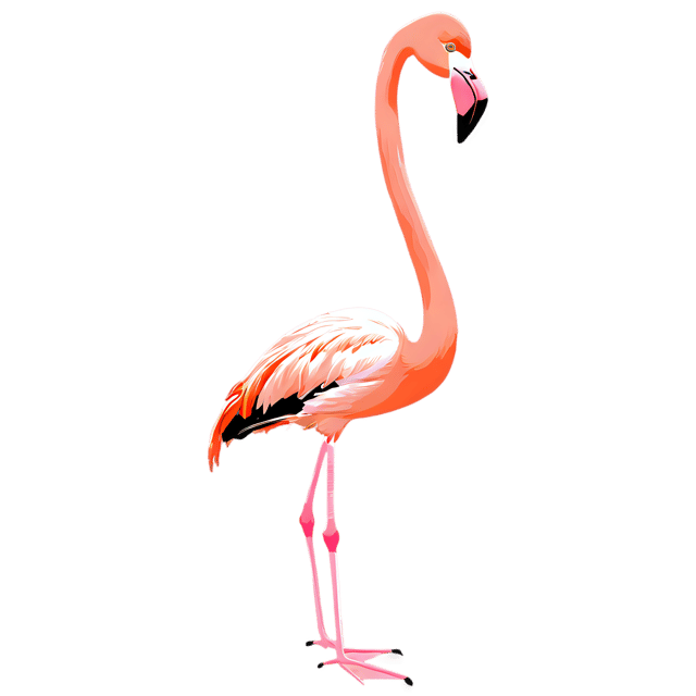 Free transparent PNG: Cute Flamingo Cartoon Illustration for Nursery Decor, Clipart, and Crafts