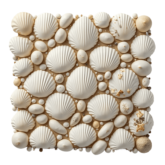 Free transparent PNG: Shell Tesserae PNG Download  Perfect for Nautical and Coastal Decor  Crafts