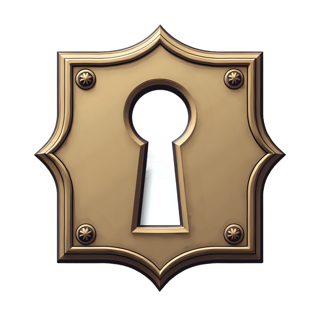 Free transparent PNG: Vintage Keyhole Plate  Free Downloadable PNG Clipart