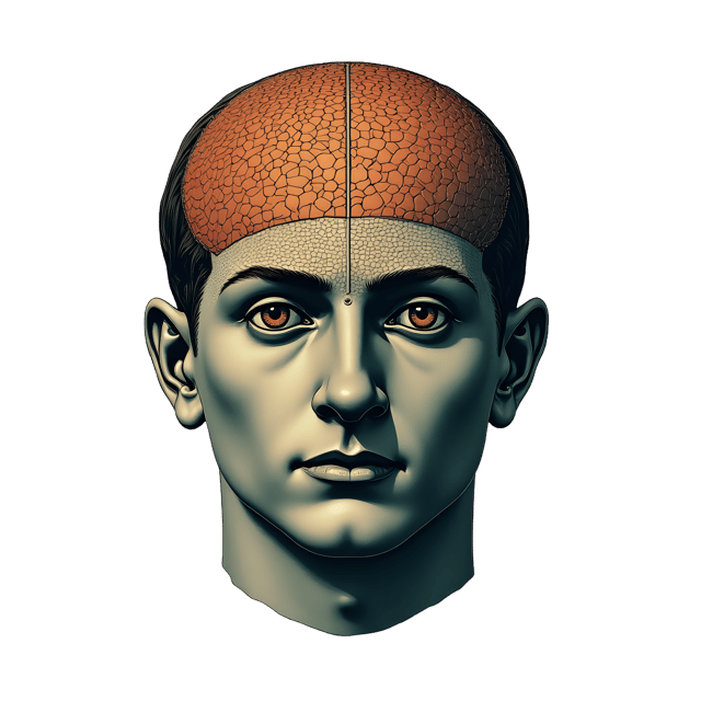 Free transparent PNG: Victorian Phrenology Head PNG with Transparent Background for Historical and Educational Use
