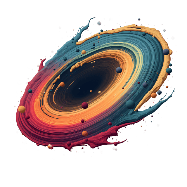 Free transparent PNG: Color Swirl in Space Near Comet  Artistic PNG for Free Download