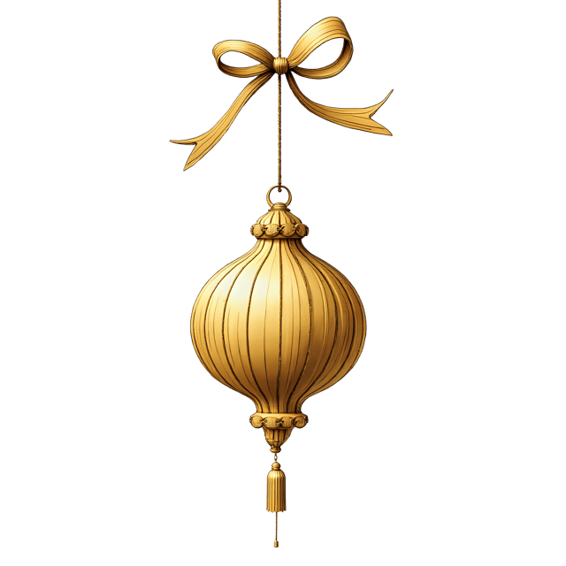 Free transparent PNG: Gold Hanging Ornament  Holiday Clipart, free downloadable png