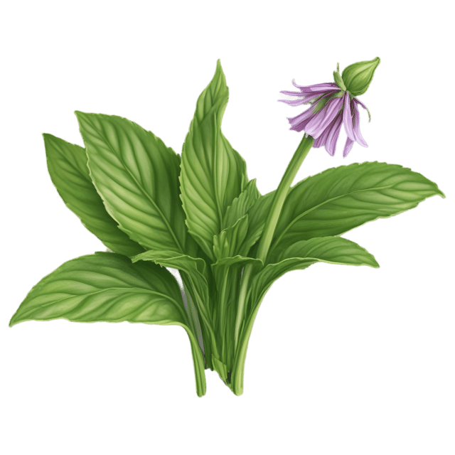 Free transparent PNG: Comfrey Herb PNG with Transparent Background for Botanical Illustrations