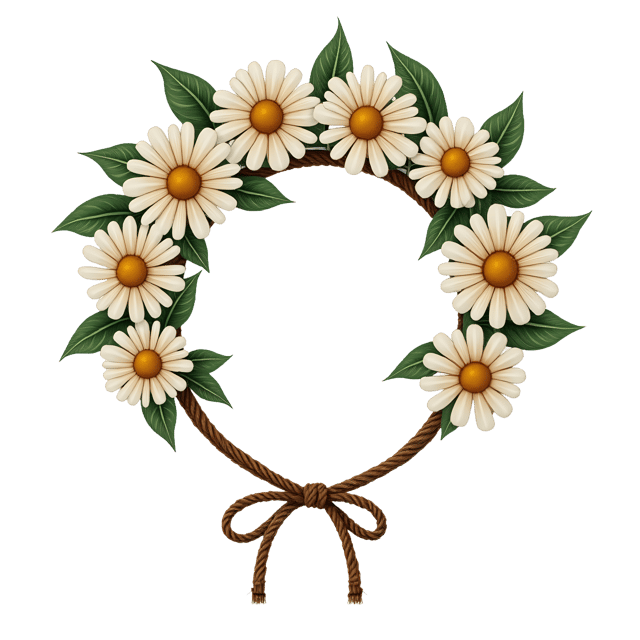 Free transparent PNG: Daisy Crown  Handmade Macramé Hairpiece Clipart, free png download