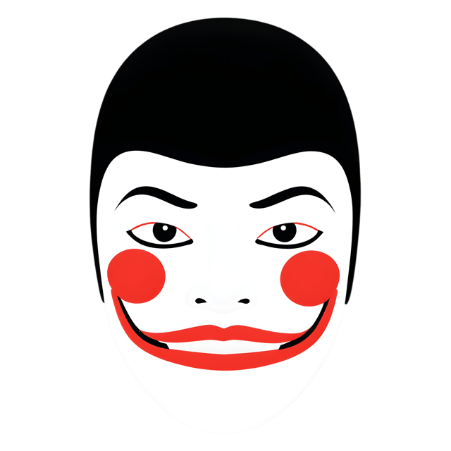 Free transparent PNG: Japanese Noh Mask PNG with Transparent Background for Art and Craft Projects