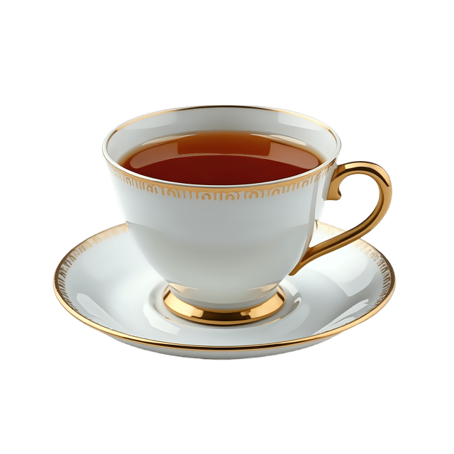 Free transparent PNG: Gold-rimmed Tea Cup PNG Clipart  Elegant Design Element for Ceremonial  Decorative Uses