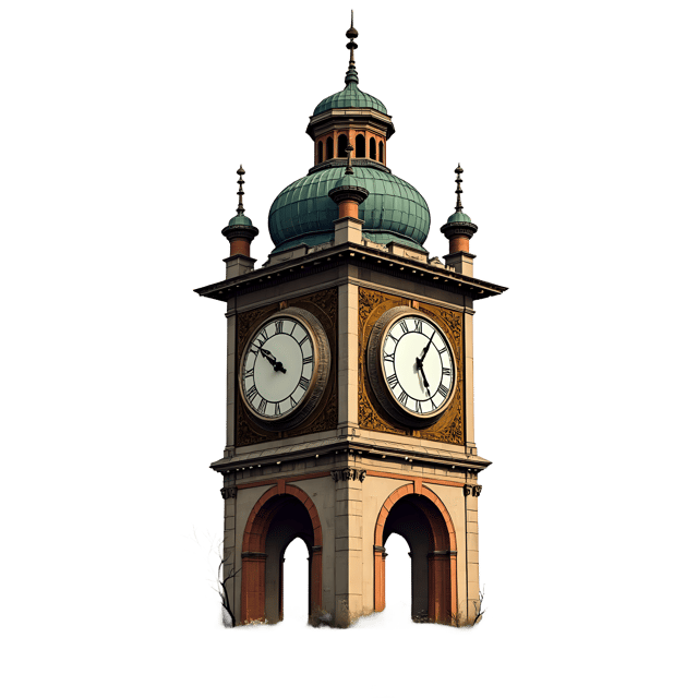 Free transparent PNG: Clock Tower with Intricate Mechanisms Pencil Sketch Design