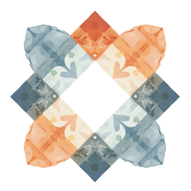 Free transparent PNG: Symmetrical Overlapping Squares and Circles Design for Modern Art and Decor