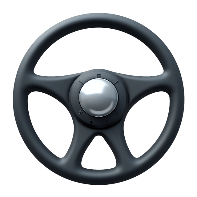 Free transparent PNG: Steering Wheel with Chrome Center  Vehicle Clipart, free download png