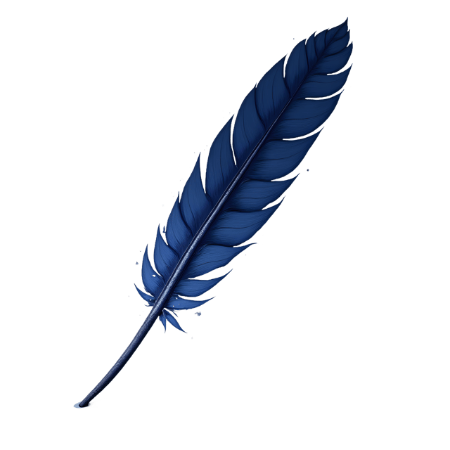 Free transparent PNG: Mystical Quill with Glowing Tip on Transparent Background PNG