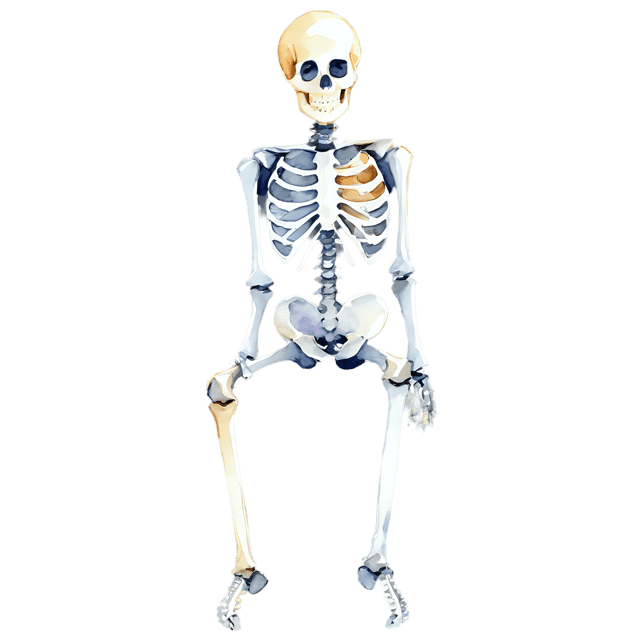 Free transparent PNG: Halloween Skeleton Watercolor Illustration - Transparent PNG Clipart
