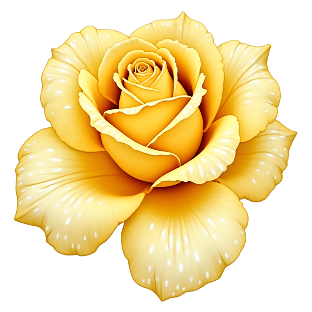 Free transparent PNG: Golden Yellow Rose with Delicate White Markings PNG Clipart