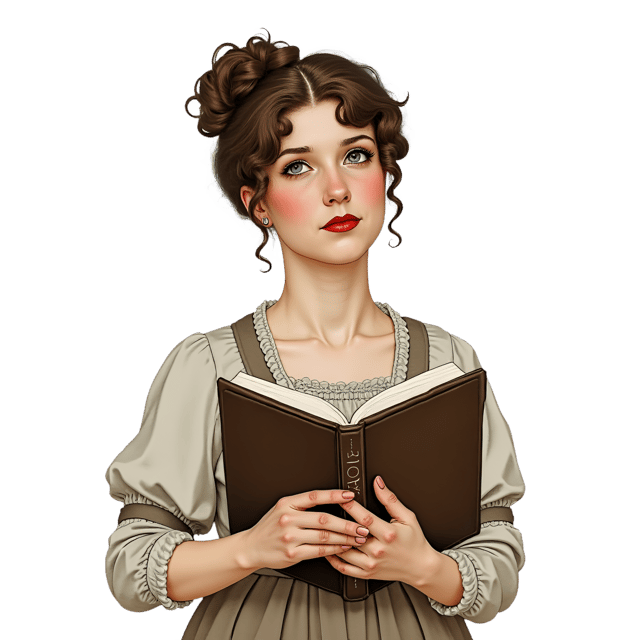 Free transparent PNG: Victorian Woman Portrait  Book of Poetry Clipart, free downloadable png