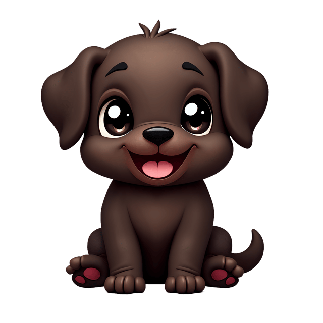 Free transparent PNG: Chocolate Labrador Puppy PNG with Transparent Background for Cute Animal Imagery