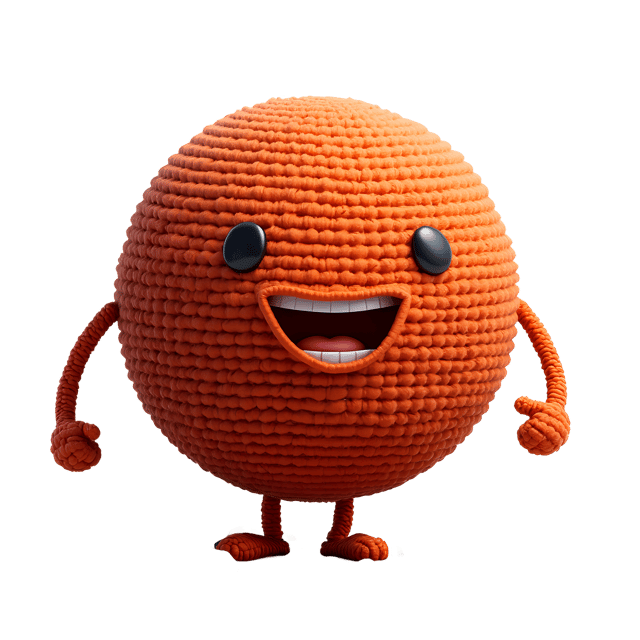 Free transparent PNG: Friendly Crocheted Mars with Transparent Background PNG