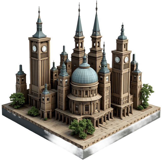 Free transparent PNG: Cityscape Diorama PNG Clipart  Perfect for Urban Design Projects  Decor