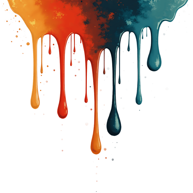 Free transparent PNG: Abstract Drip and Drop Art with Transparent Background for Modern Design