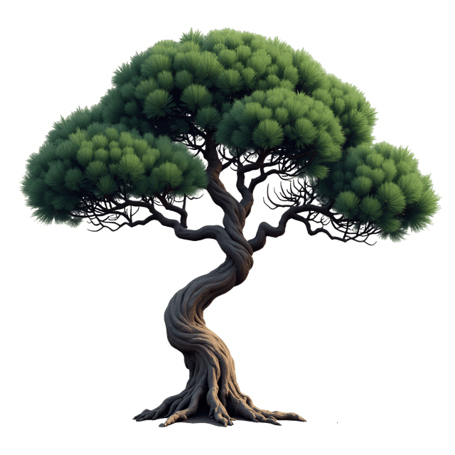 Free transparent PNG: Ancient Cypress Tree Spiral Branches Clipart Illustration PNG