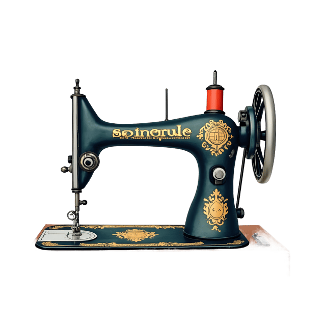 Free transparent PNG: Vintage Cartoon Sewing Machine PNG Clipart  Ideal for Crafting, DIY Projects  Nostalgic Themes