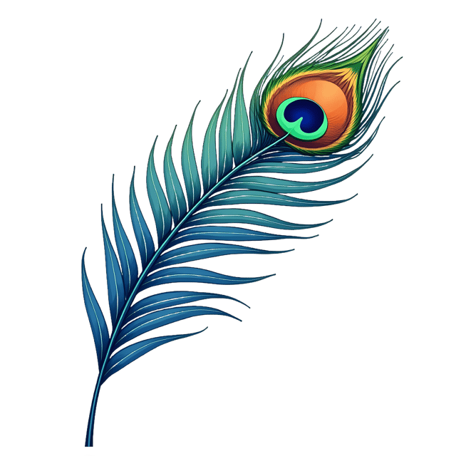 Free transparent PNG: Iridescent Peacock Feather  Free PNG Clipart Download