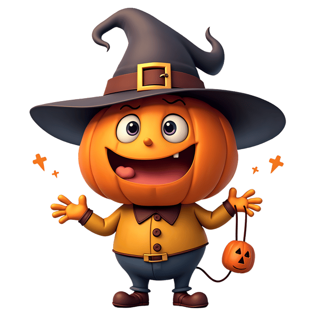 Free transparent PNG: Funny Halloween Clipart PNG  Perfect for Party Decorations  Crafts