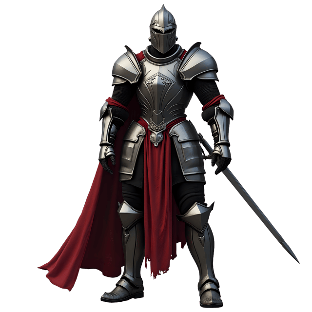 Free transparent PNG: Gothic Knight Armor Transparent PNG for Art and Design Projects