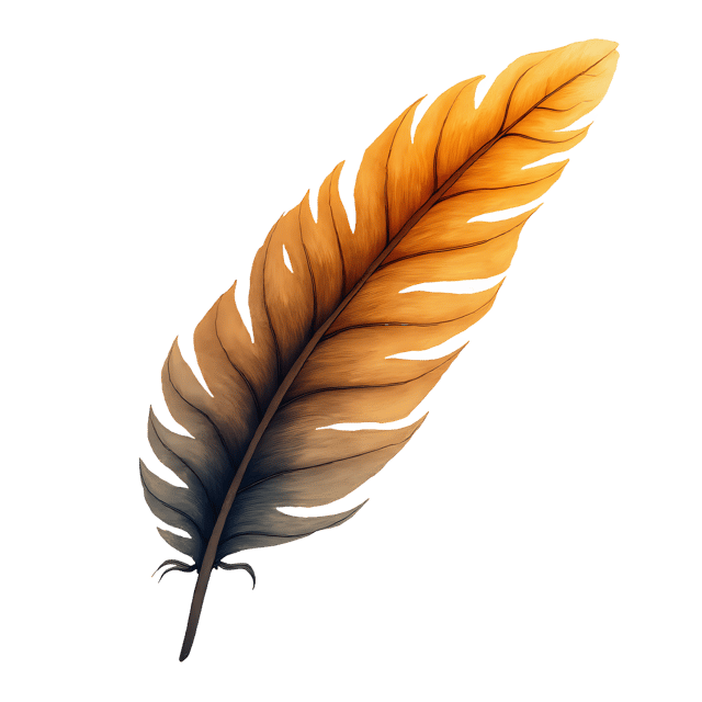 Free transparent PNG: Owl Feather  Golden Dusk Nature Clipart, free downloadable png