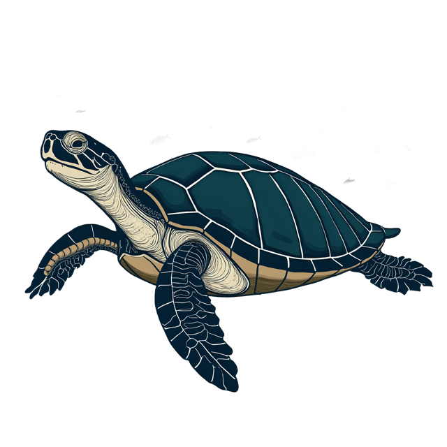 Free transparent PNG: Turtle Passing School of Fish  Underwater Scene Clipart, free downloadable png