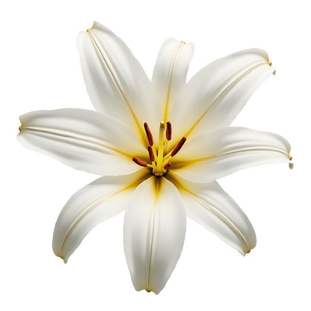 Free transparent PNG: Glowing White Lily with Dew Drops Clipart