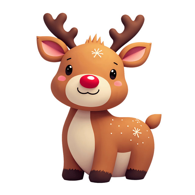 Free transparent PNG: Cozy Brown Reindeer PNG with Transparent Background for Winter and Holiday Imagery
