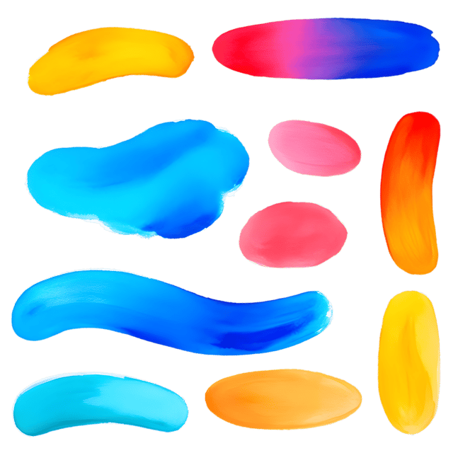 Free transparent PNG: Whimsical Brushstroke PNG with Transparent Background for Artistic Design