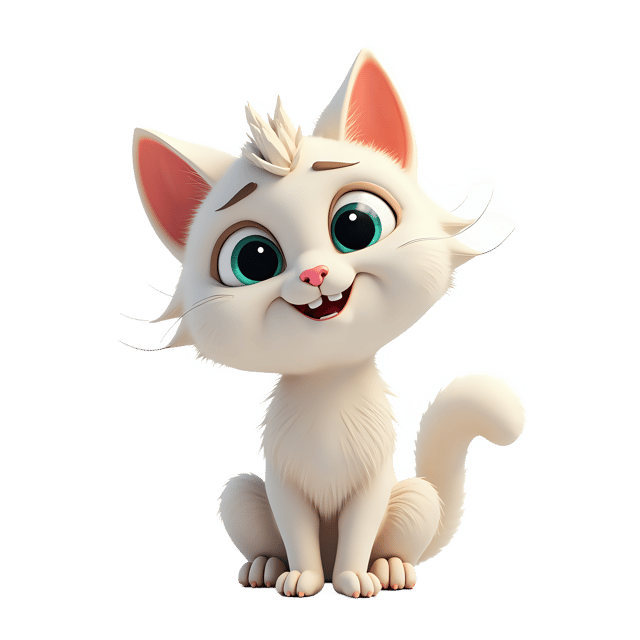 Free transparent PNG: Turkish Angora Cat PNG  Exquisite Feline Clipart for Art  Design