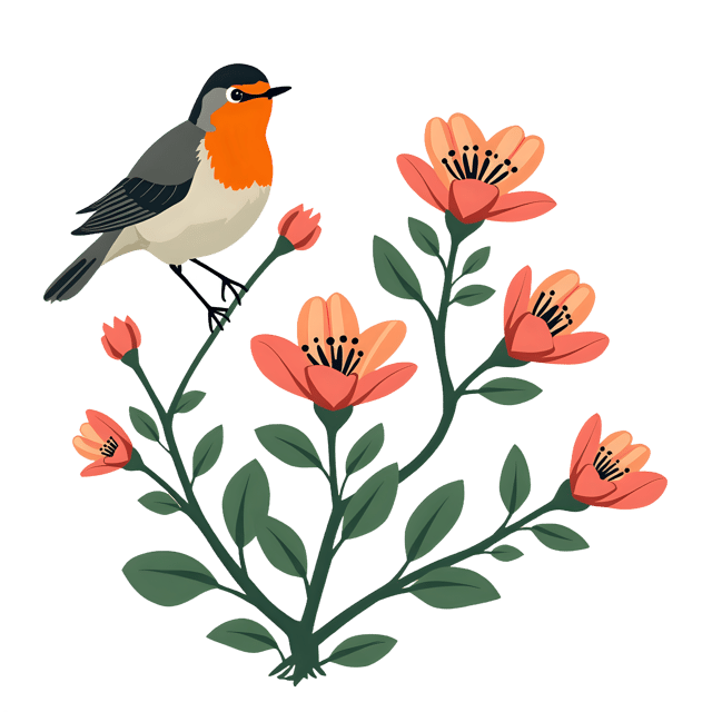 Free transparent PNG: Chinoiserie Osmanthus and Robin  Oriental Art Clipart, Free Downloadable PNG